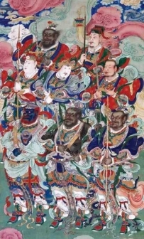 蓬头铁面朱元帅：不信道法诸凶徒，捉上坛前重加刑