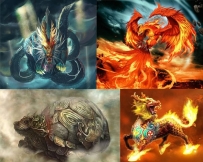 上古十二神兽：四凶、四神、四灵